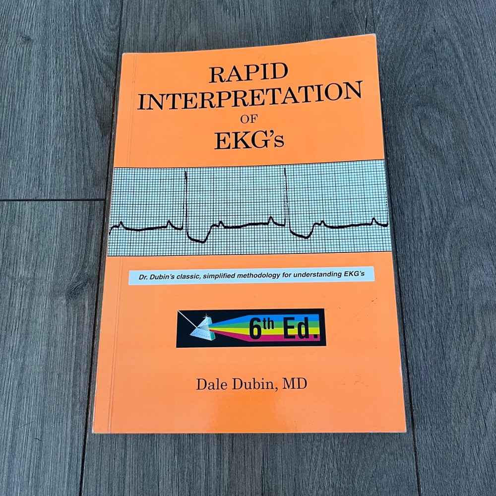 Rapid Interpretation of EKG's 6th Edition Dale Dubin MD Medical Textbook EKG ECG
